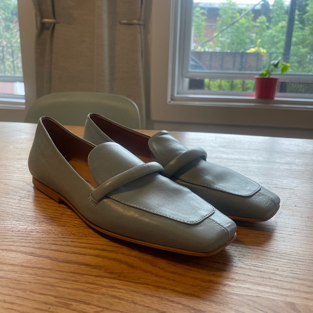 L’intervalle Malia soft blue leather in 38